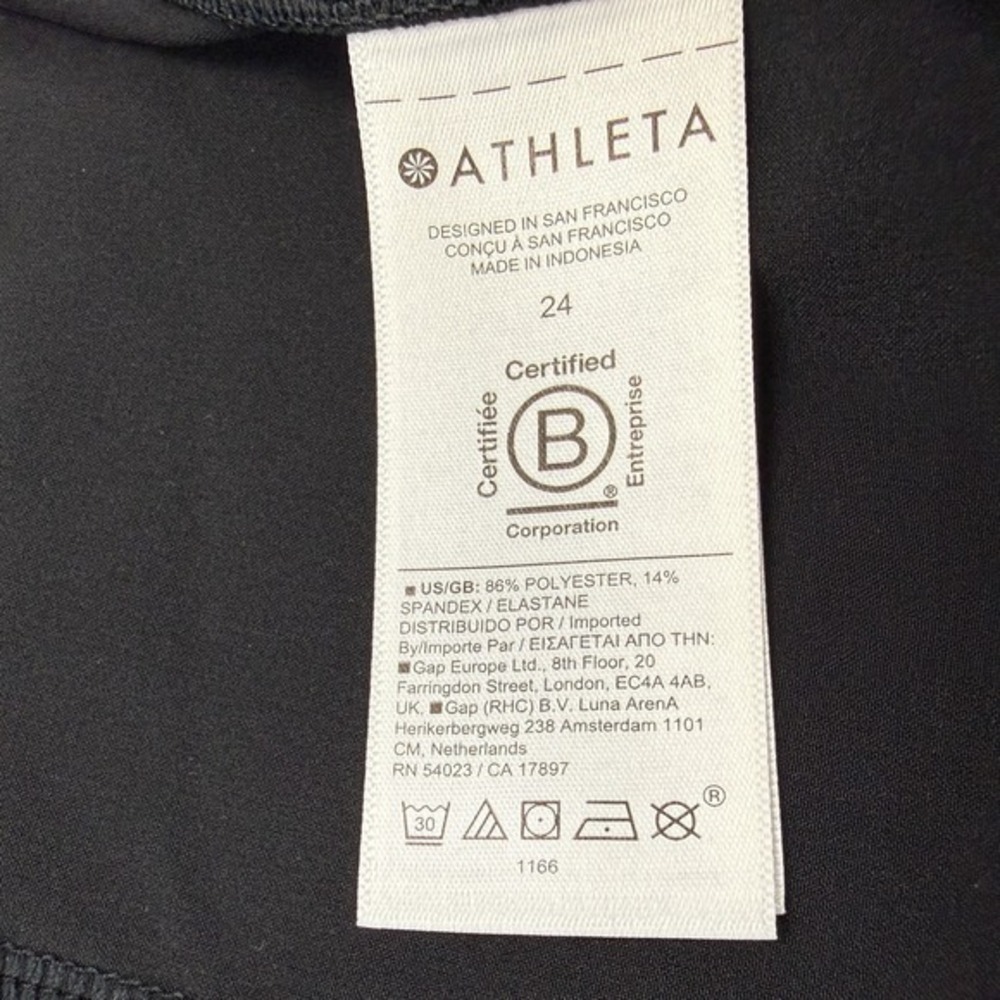 Athleta NWT Brooklyn Ankle Pant Black Plus Sz 24 Pull On Active Lightweight City - Picture 11 of 16